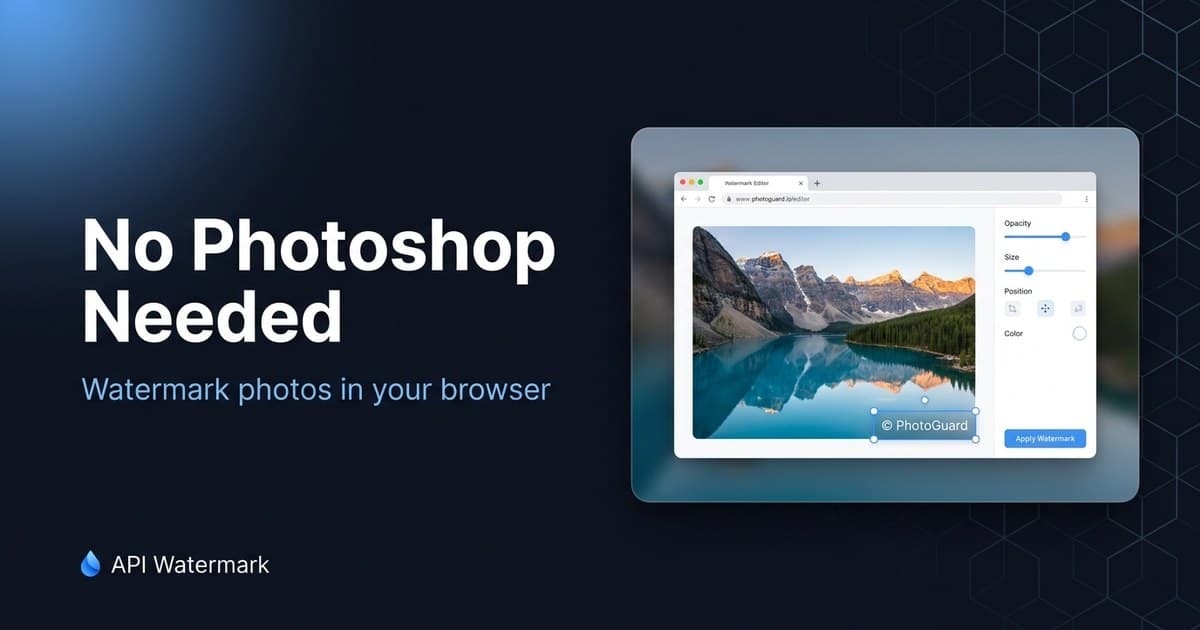 How to watermark photos without Photoshop
