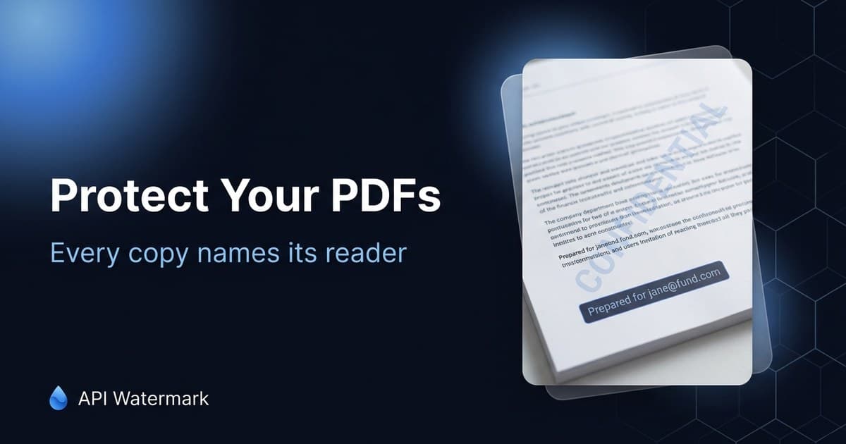 How to protect PDFs from being shared